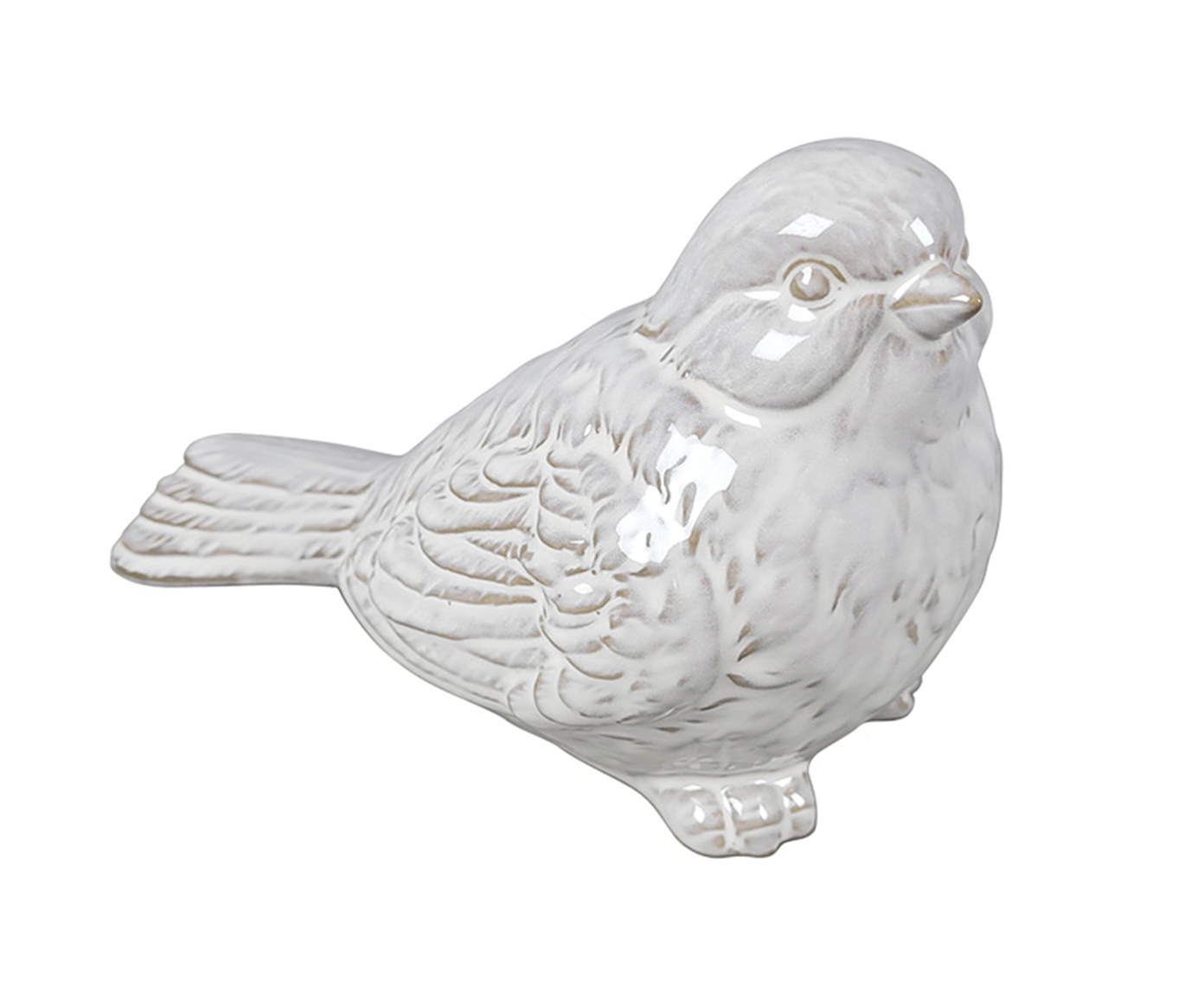 Adorno Decorativo de P&aacute;ssaro Chanter Branco - image 0