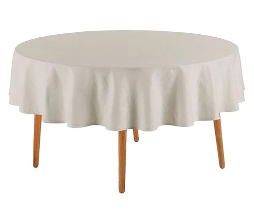Toalha De Mesa Katherine Branco Branco image number 0