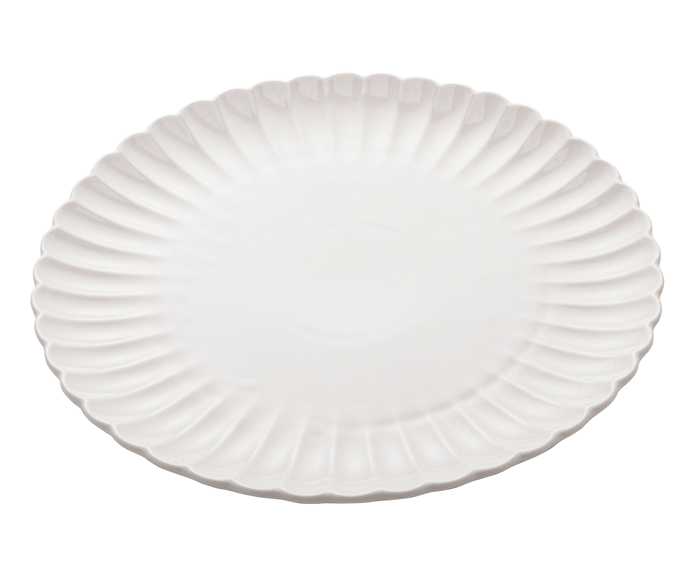 Jogo de Pratos Rasos em Porcelana P&eacute;tala Branca image number 4