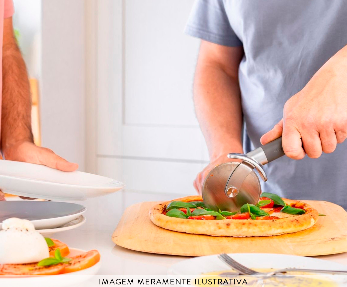 Cortador de Pizza Profissional em Inox Kitchenaid Cinza image number 5