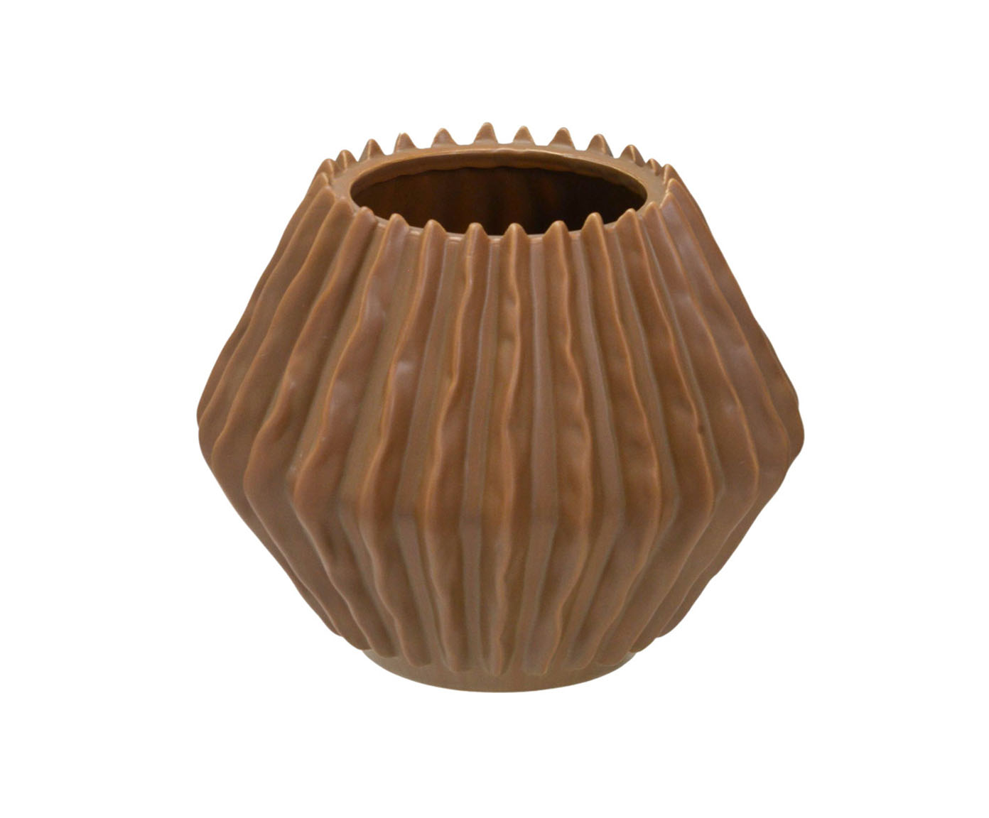 Vaso em Porcelana Gordon II - Marrom image number 0