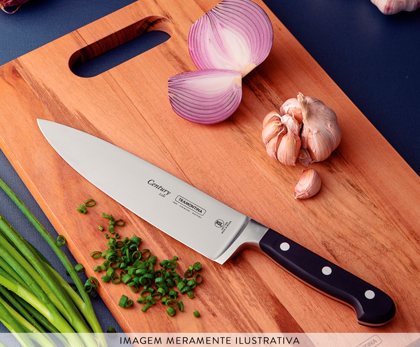 Faca do Chef em Inox Agile 8" - Preta image number 1