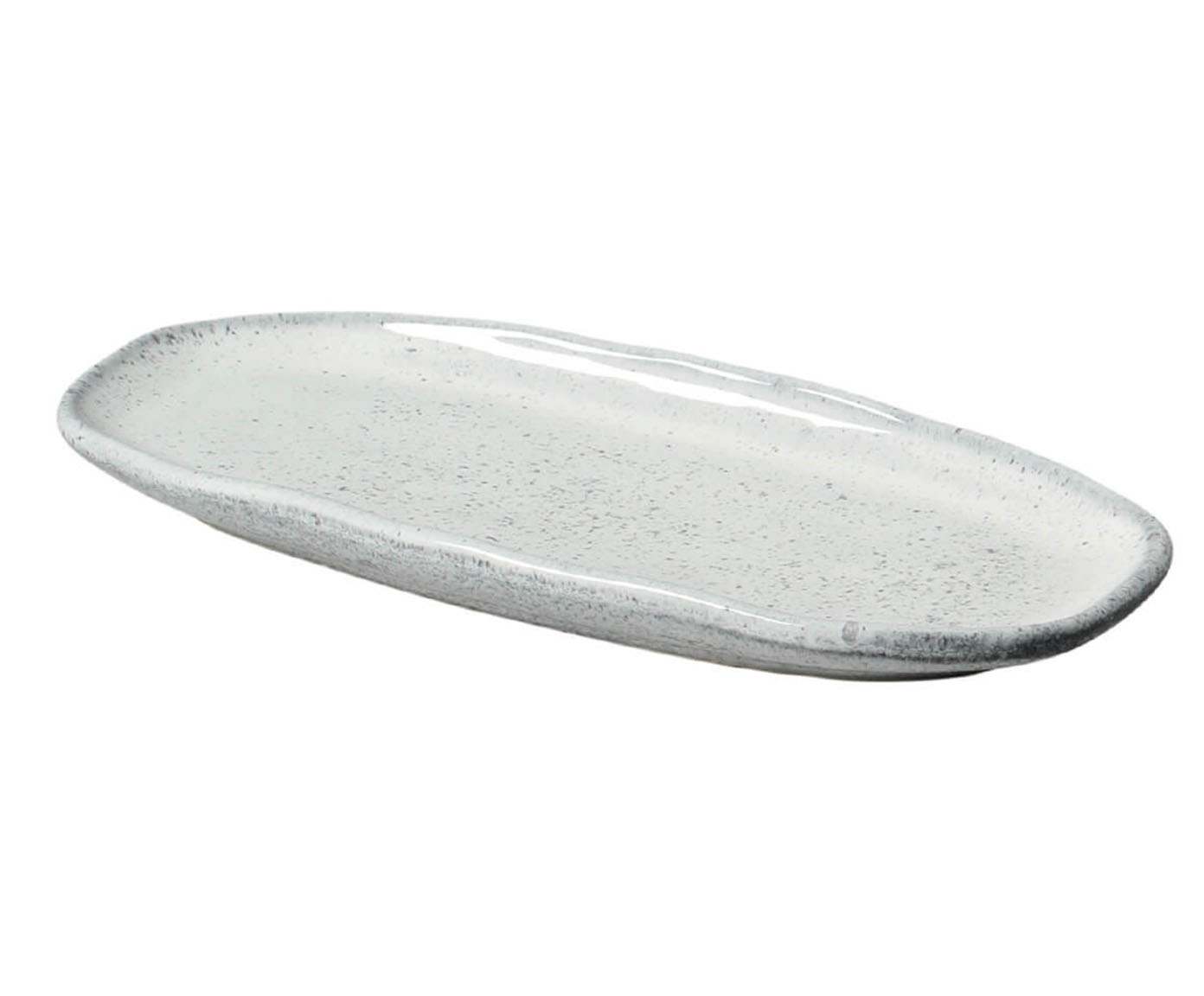 Jogo de Travessas Oval Rasa Pequena Org&acirc;nico Echo Branco image number 1