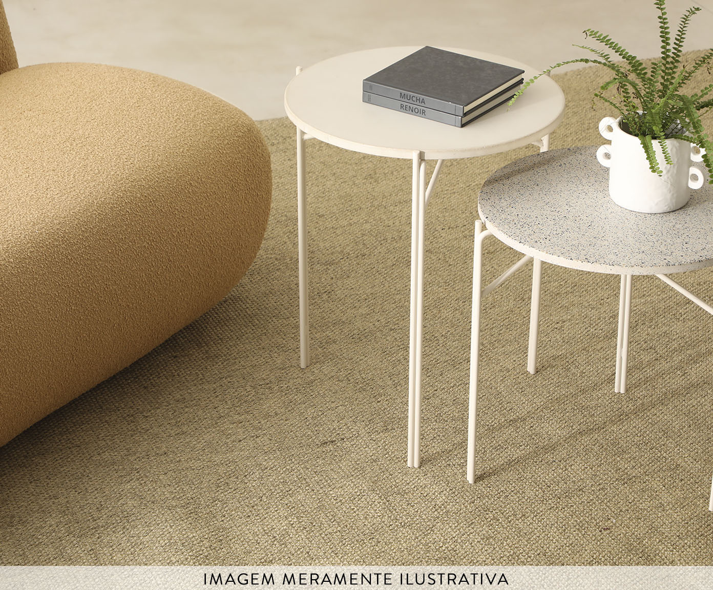 Mesa Lateral Fit Concreto Areia - image 1
