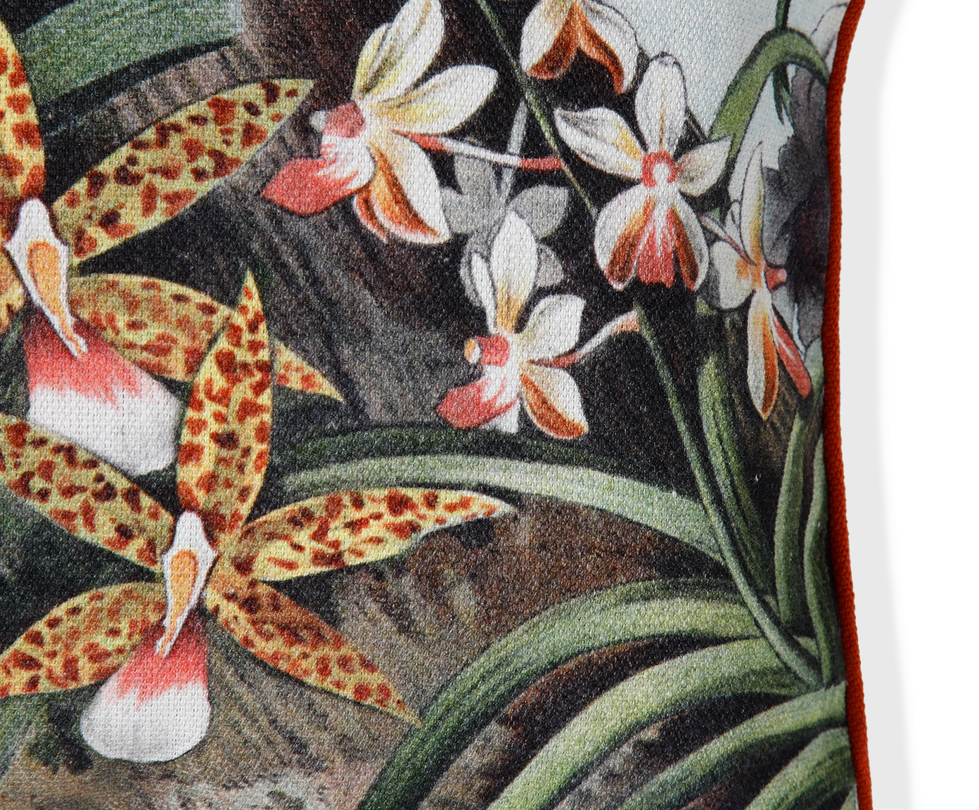 Capa de Almofada Retangular com Cordon&ecirc; Orquid&aacute;rio Colorida image number 3