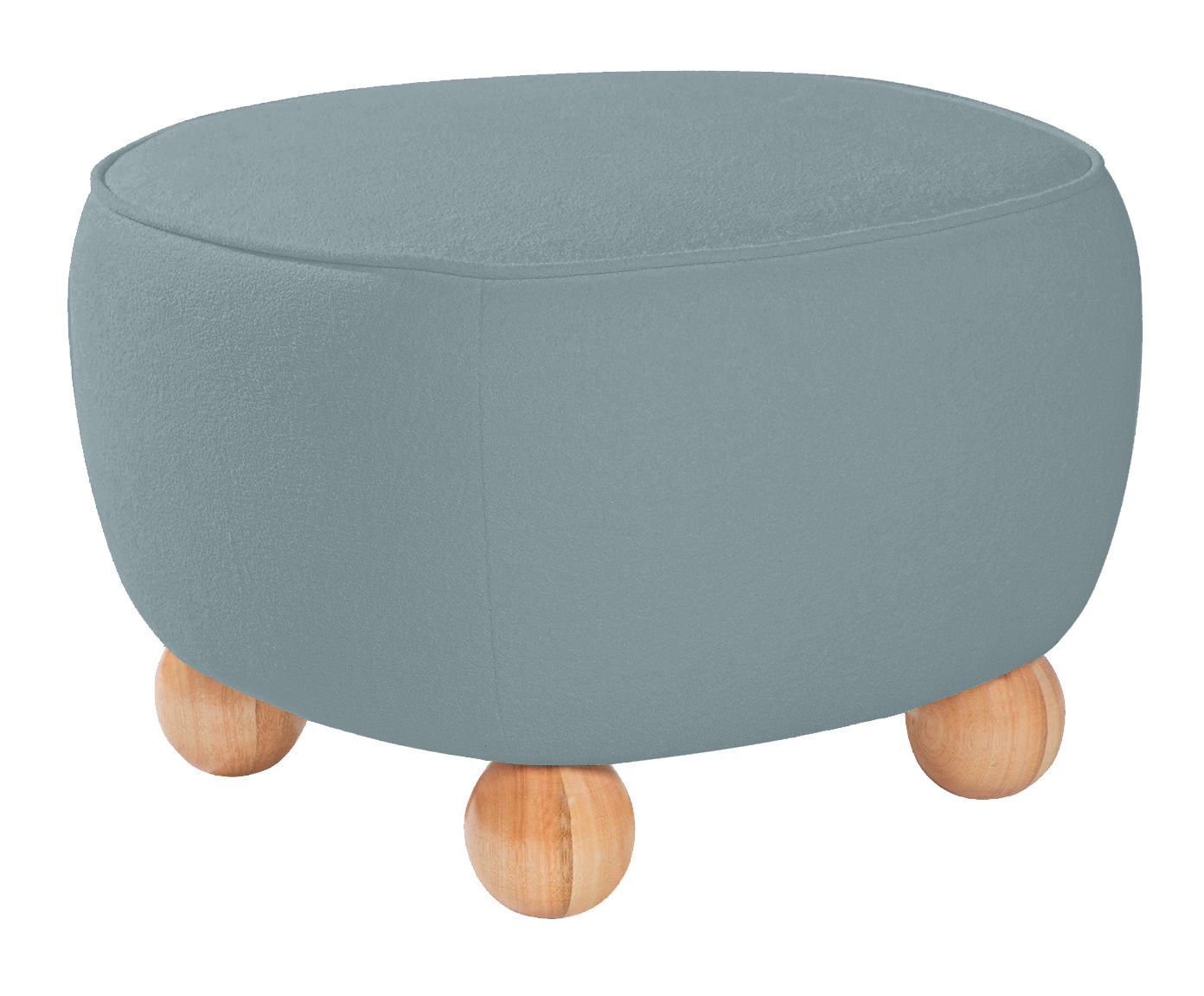 Puff Ball Feet em Boucle Aveludado Azul - image 0