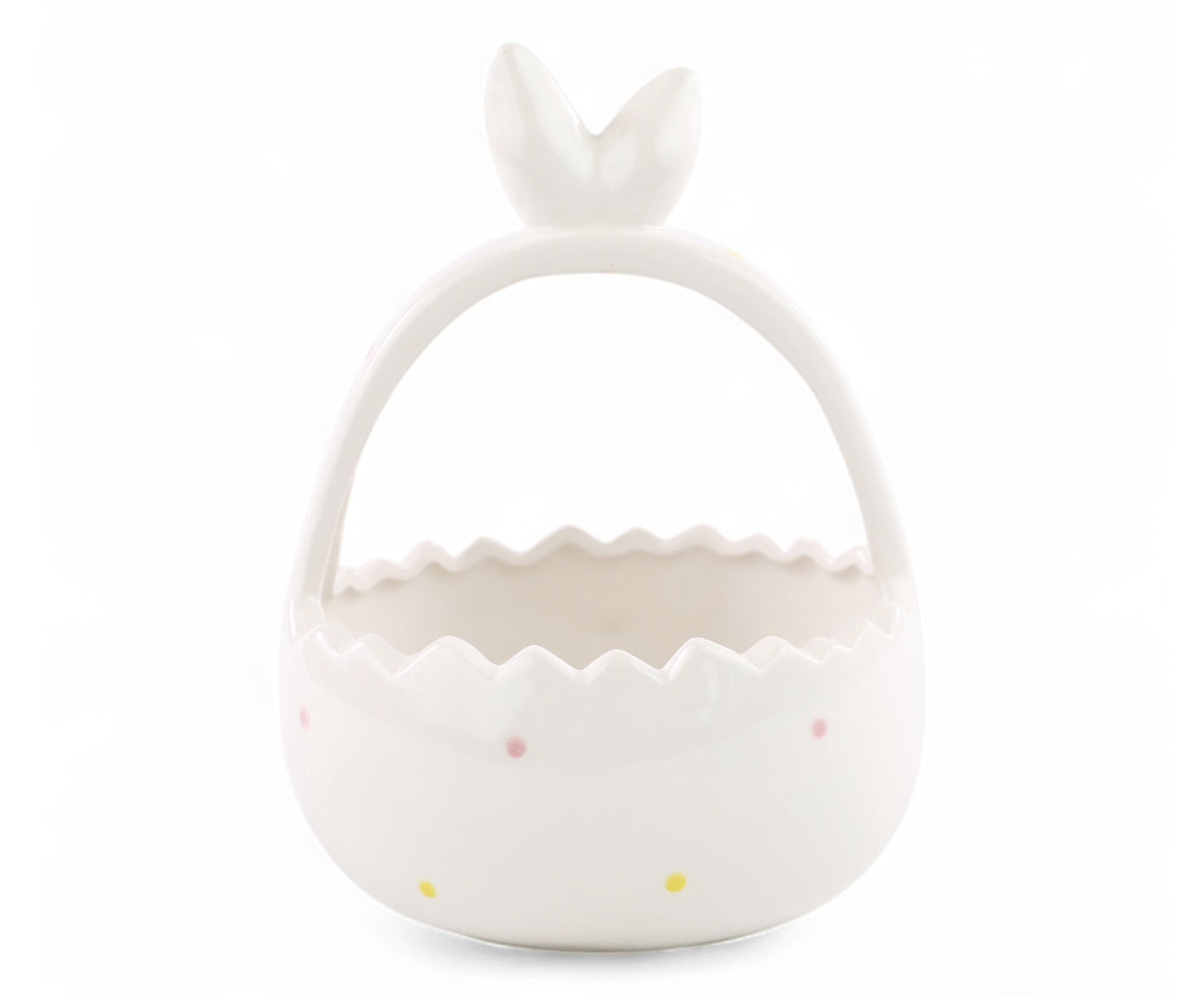 Cesta com Al&ccedil;a Coelho Branco Sweet image number 2