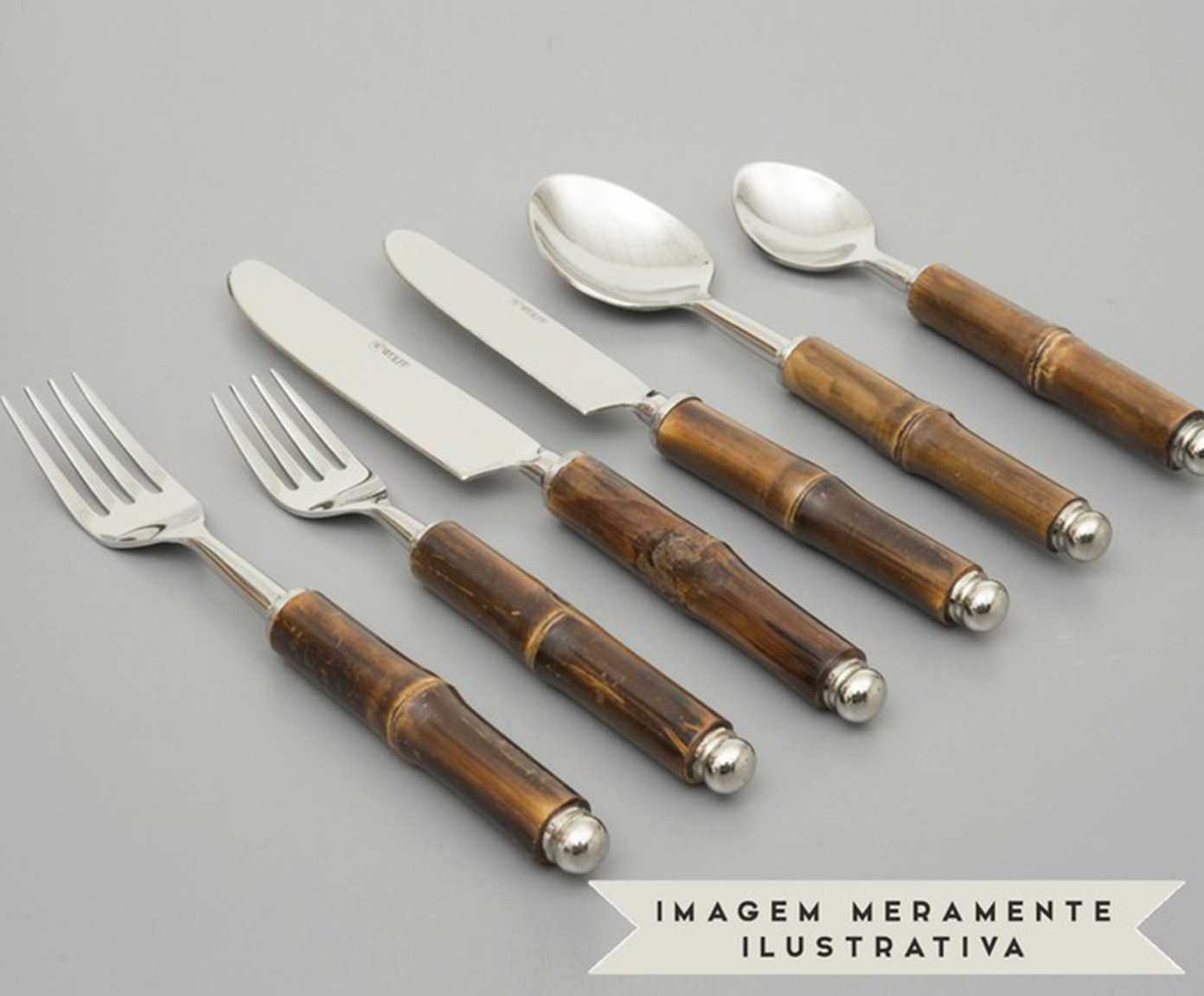 Jogo de Talheres Nature - Marrom image number 1