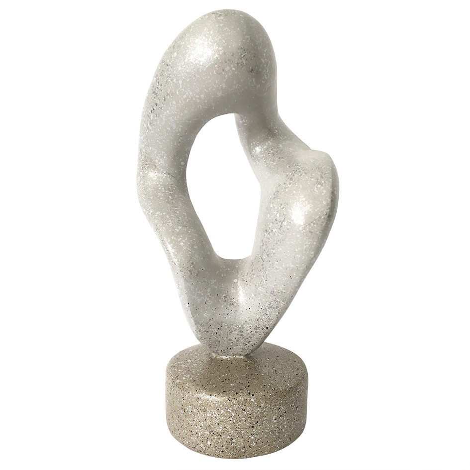 Escultura em Resina Geralda - Cinza - image 0