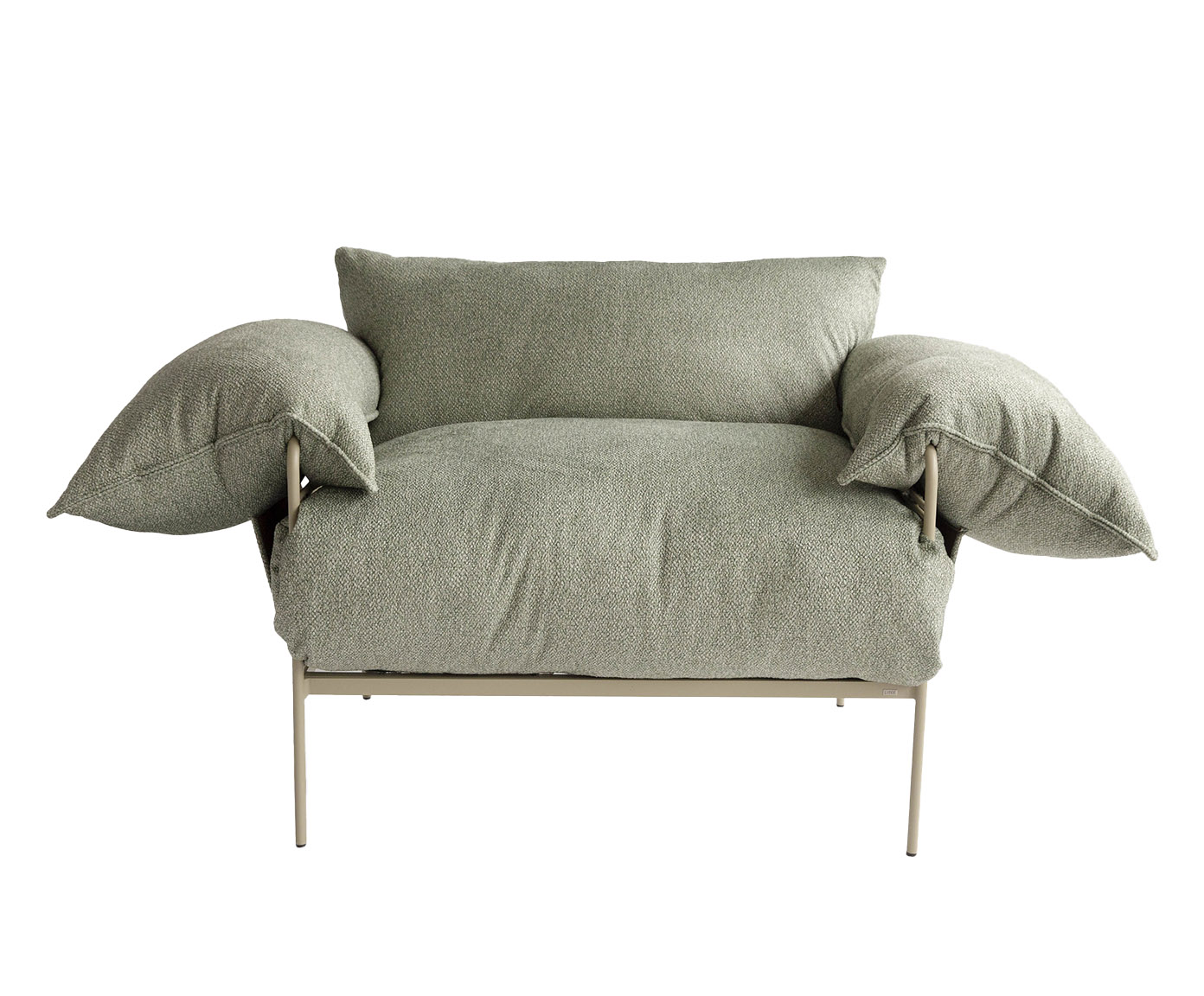 Poltrona Asa Boucl&eacute; Verde image number 1