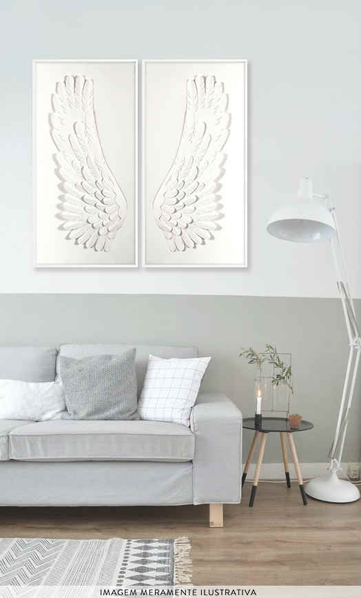 Quadro Angel Left - Branco image number 2