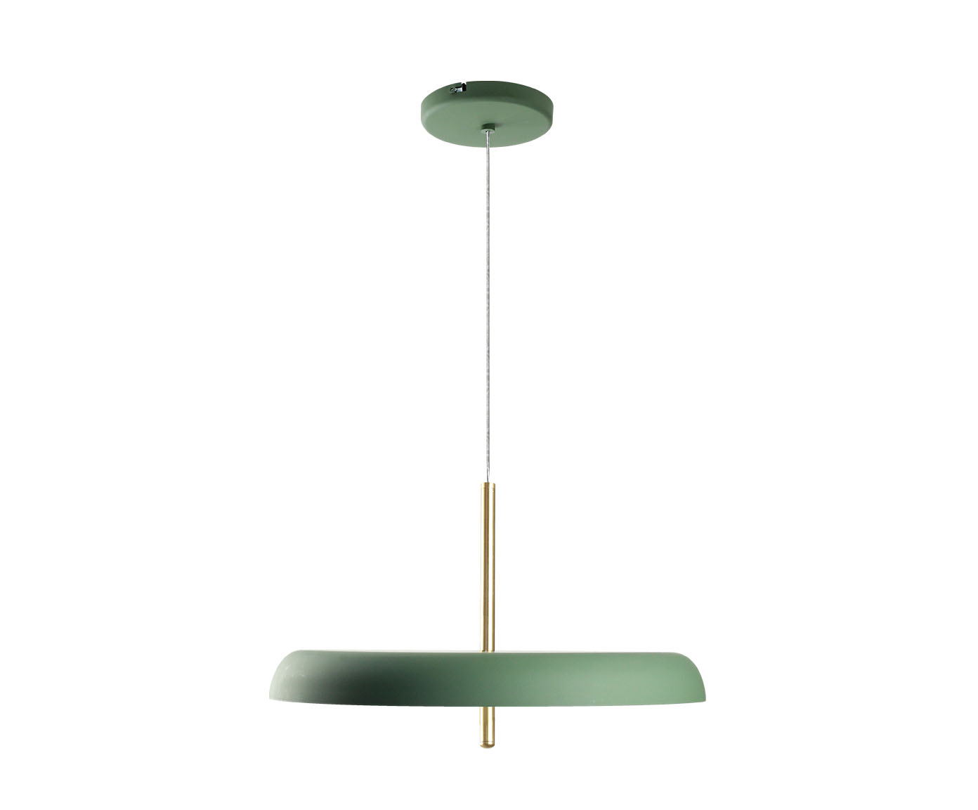 Pendente Dalu Direto Bivolt - Verde e Dourado Escovado image number 2