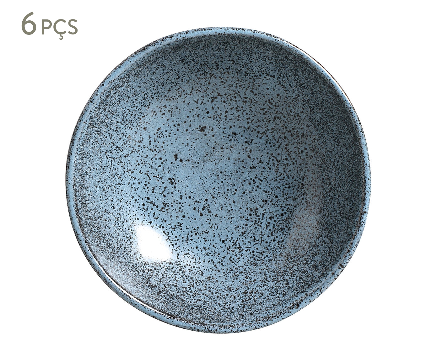 Jogo de Pratos Fundo Bio Night Sky Azul - 22,5cm - image 0