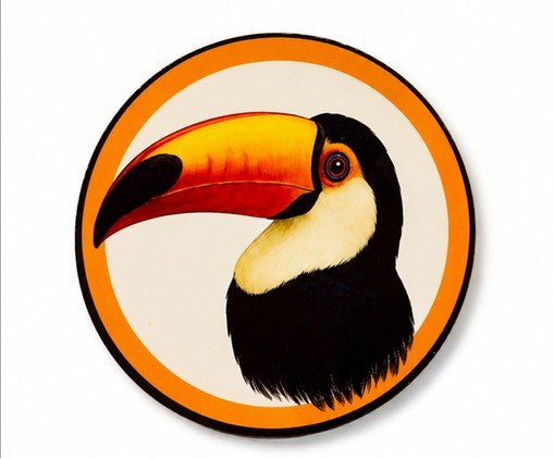 Azulejo Decorativo Redondo Tucano - image 0