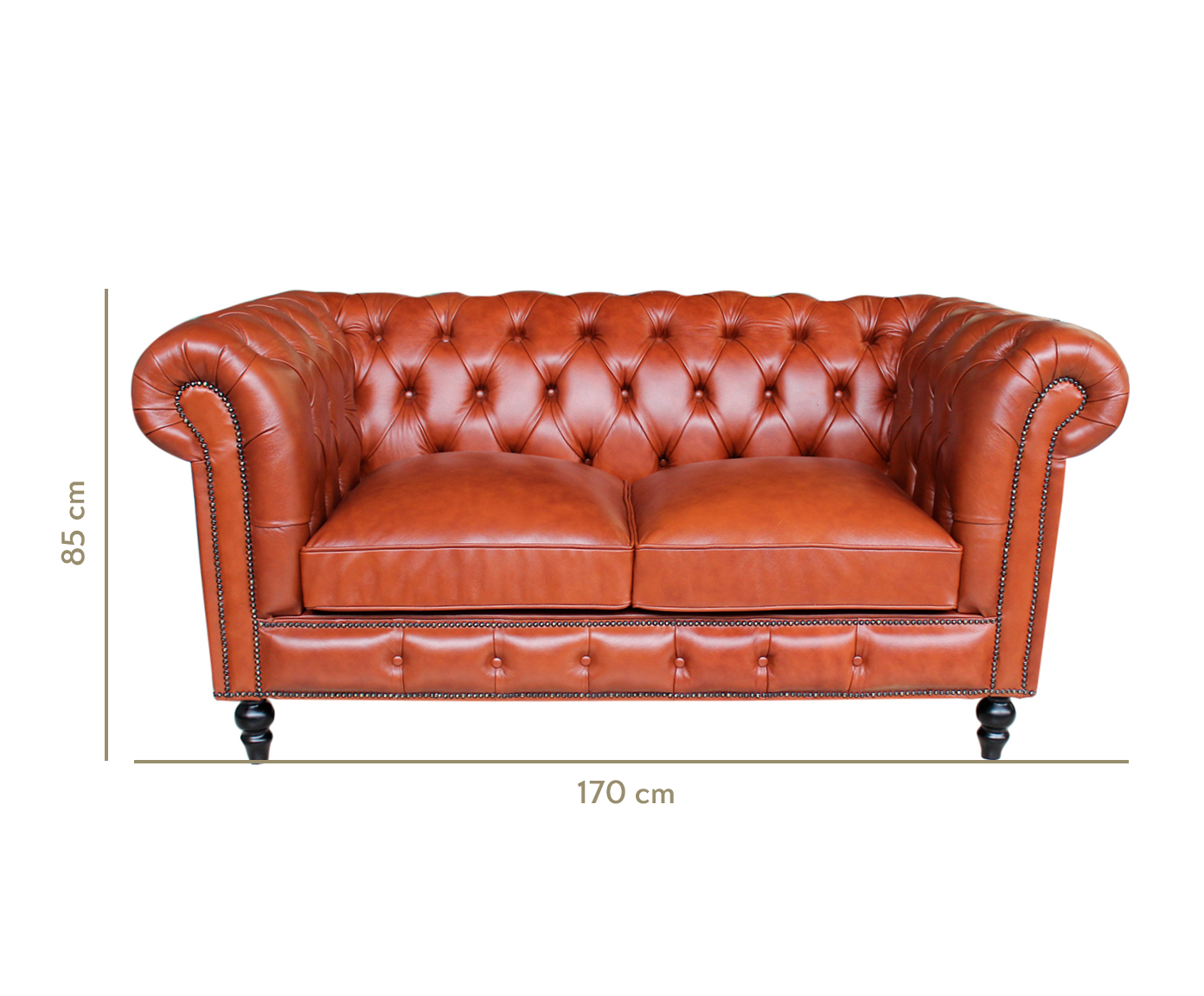 Sof&aacute; Chesterfield em Couro - U&iacute;sque image number 7