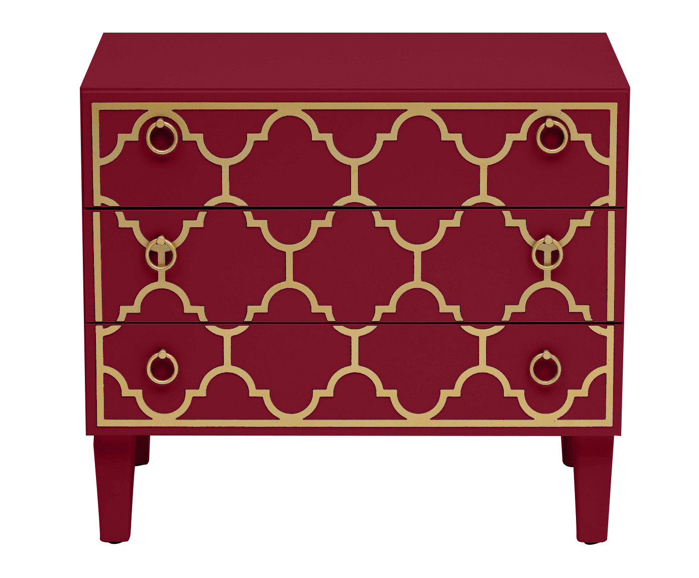 Mesa de Cabeceira Marrocos Firebrick - Vermelho - image 0