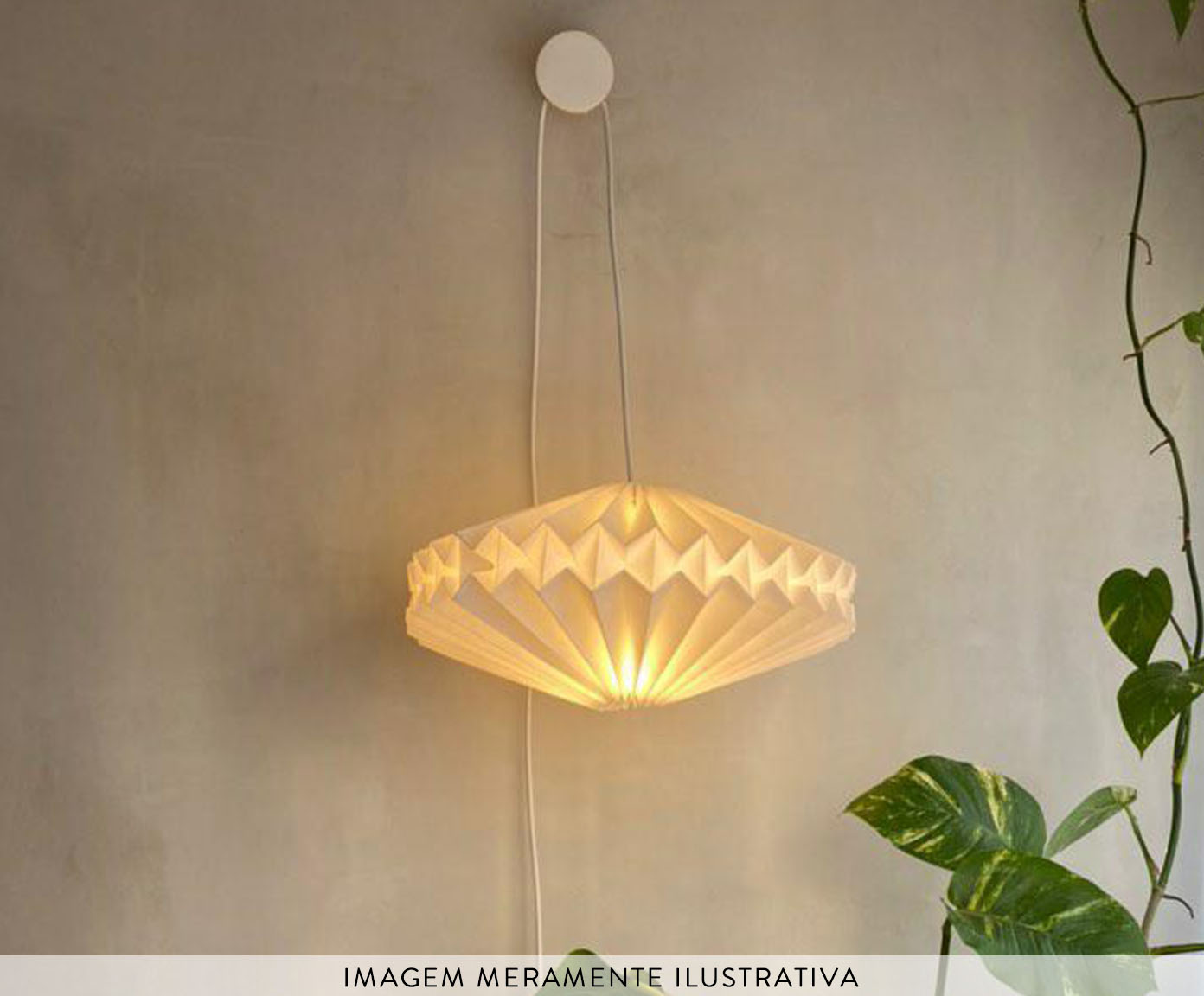 Lumin&aacute;ria Origami Dusol Branco image number 8