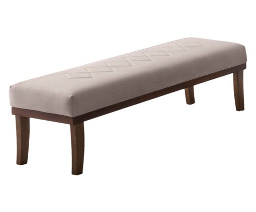 Recamier Bege com Base Imbuia Theo image number 0