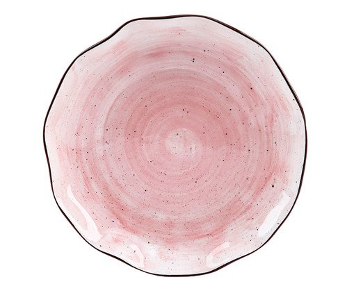 Prato para Sobremesa em Cer&acirc;mica Victoria - Rosa image number 0