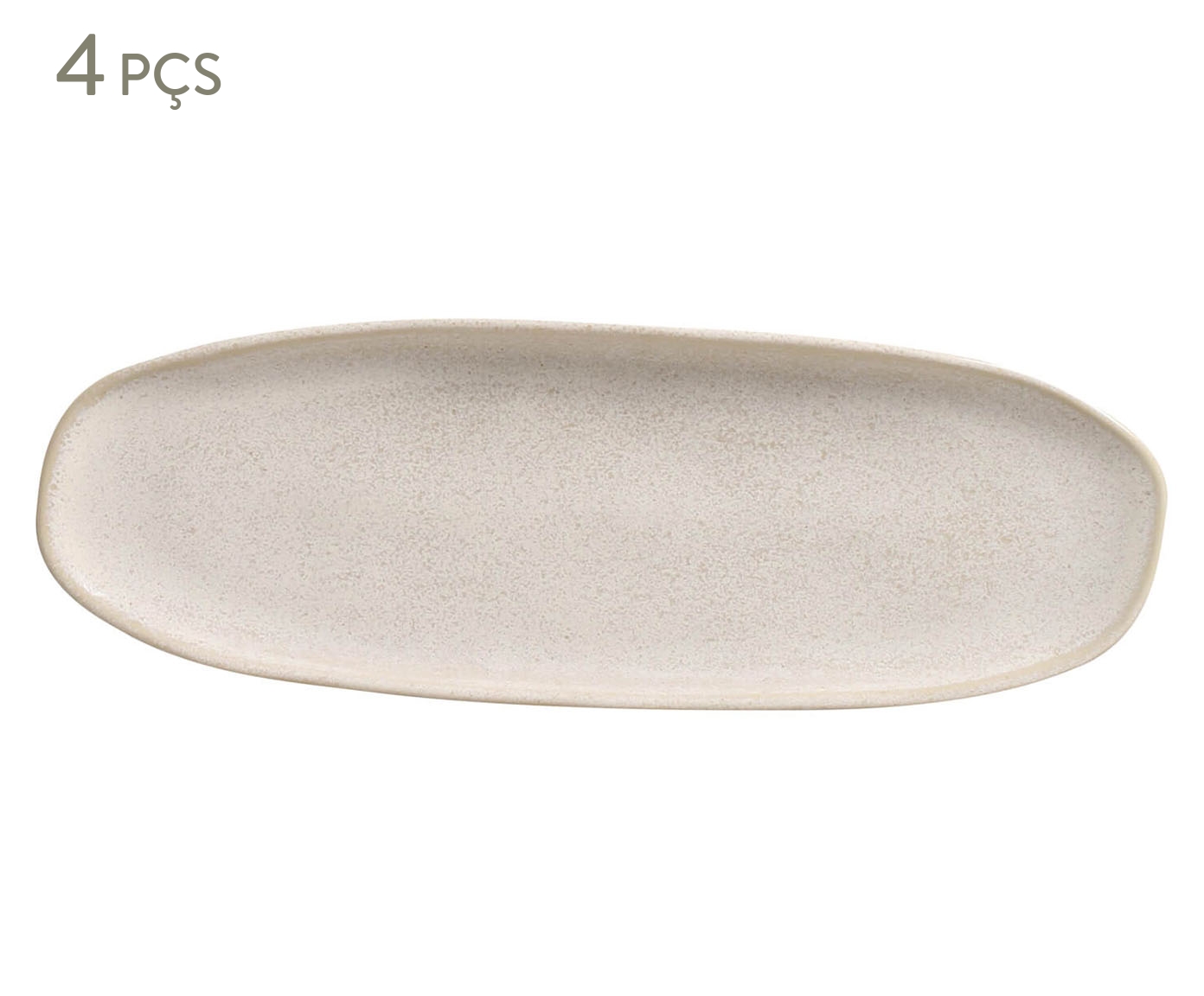 Jogo de Travessas Oval Rasa Org&acirc;nico Latte Cru - image 0
