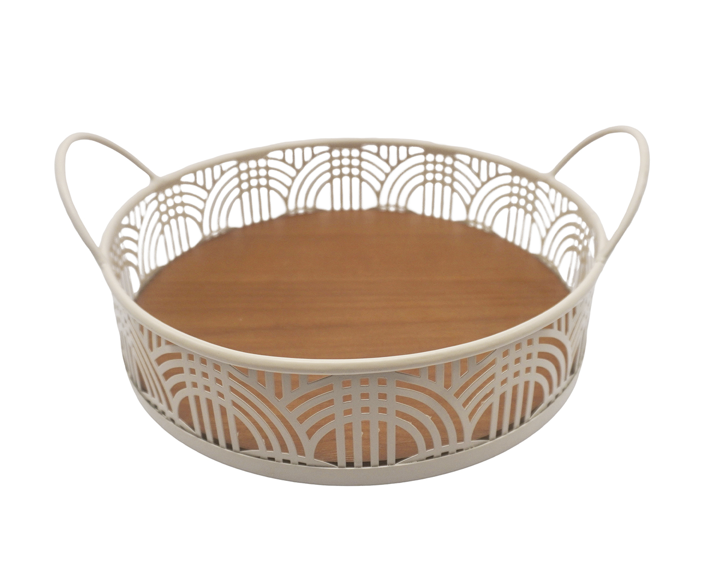 Bandeja Decorativa Cath Off-White Pequena image number 0