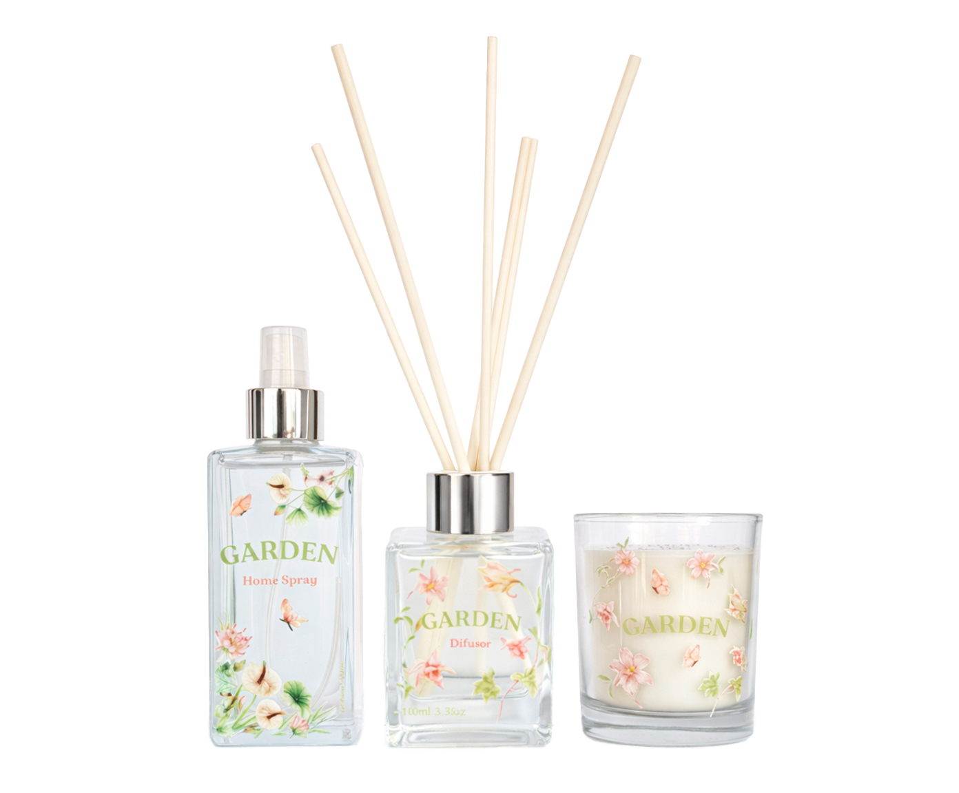 Jogo de Aromatizar e Difusor com Vela Floral C&iacute;trico Garden image number 0