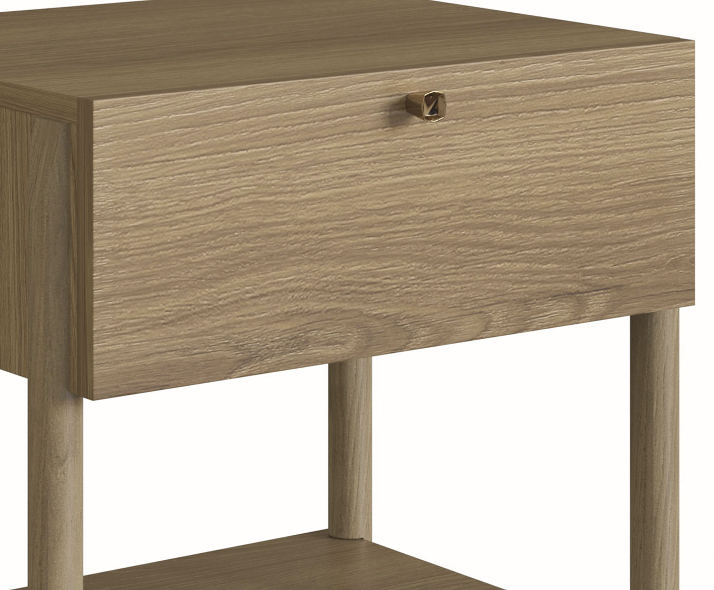 Mesa de Cabeceira 1 Gaveta Oslo Hanover image number 2