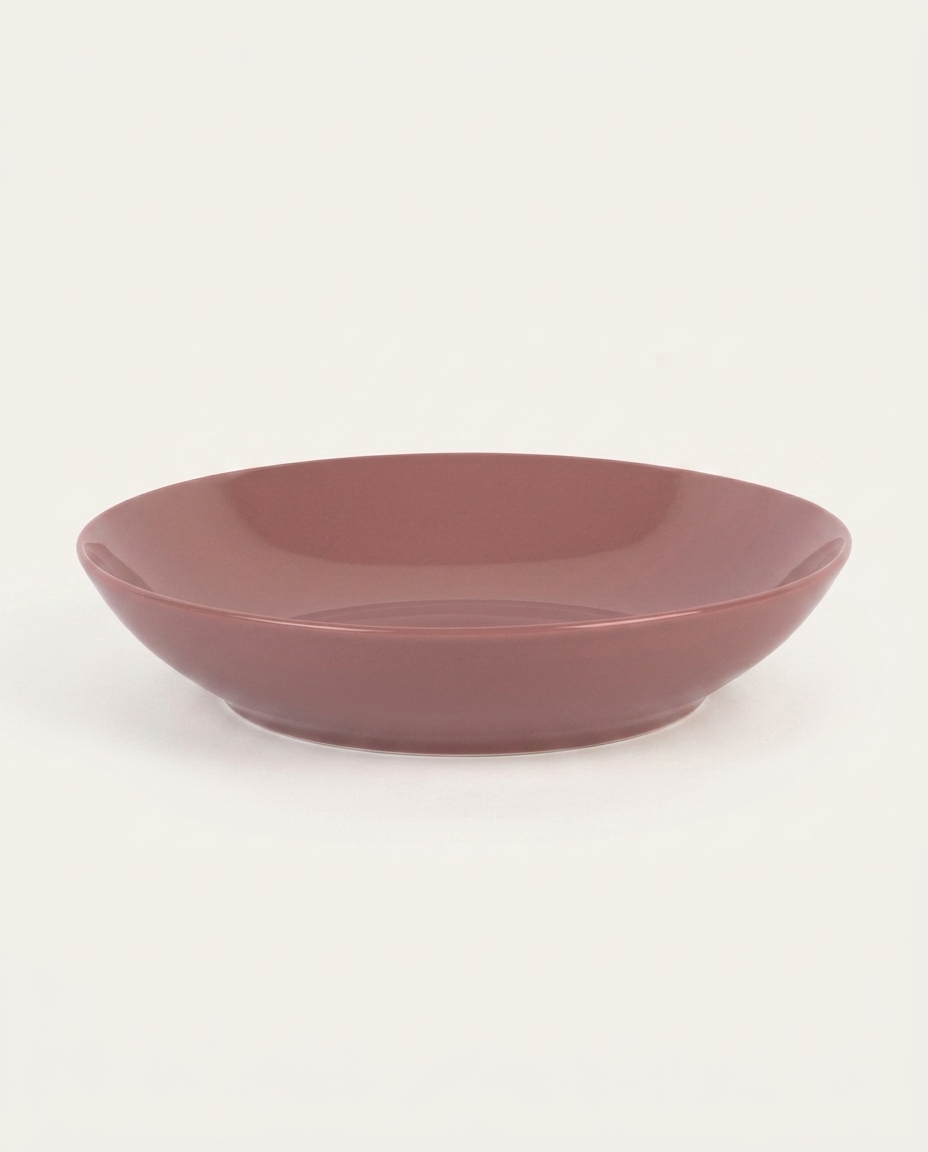 Prato Fundo Mix And Match em Porcelana Vermelho Blush - image 0