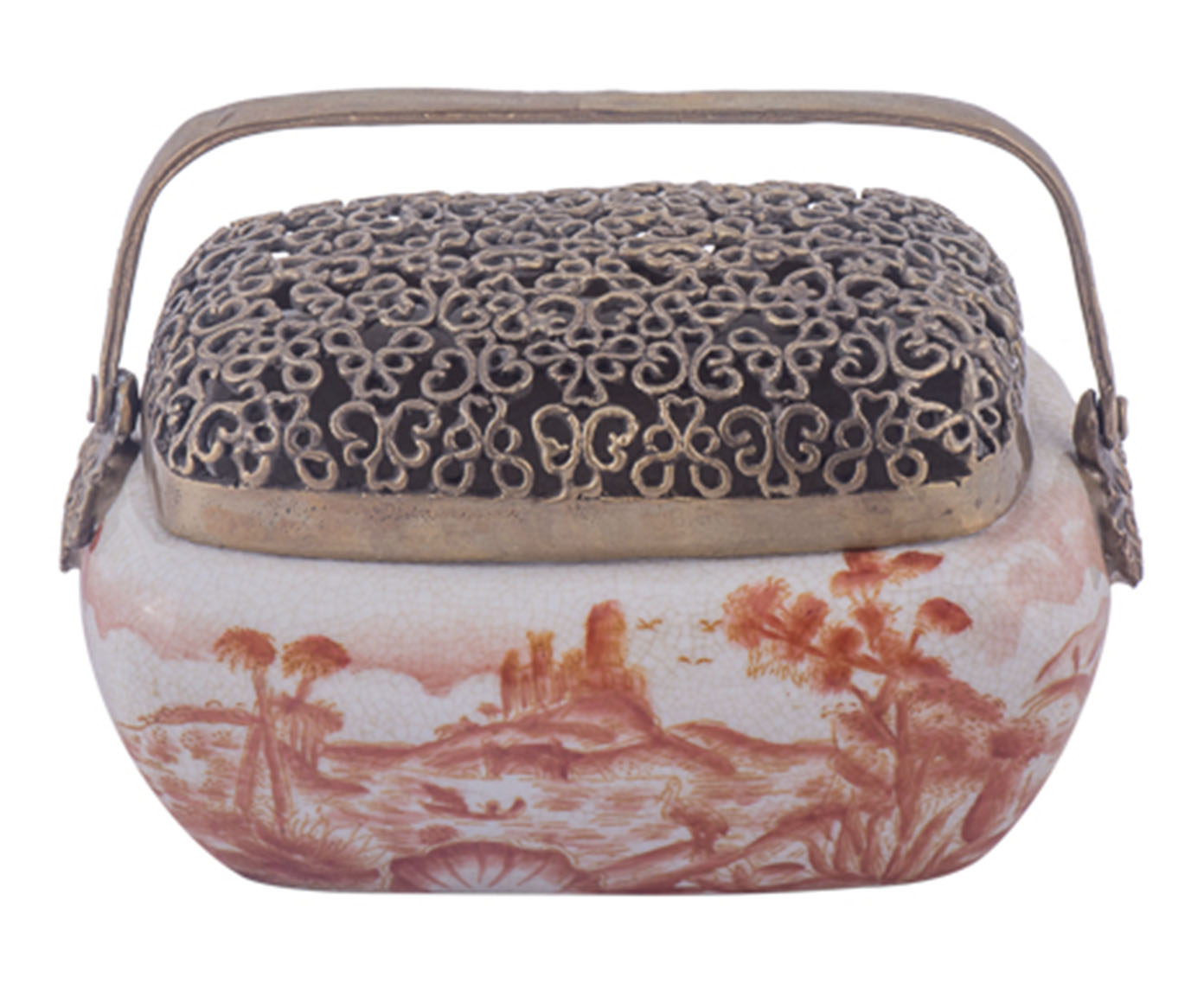 Caixa em Porcelana Crates Laranja image number 0