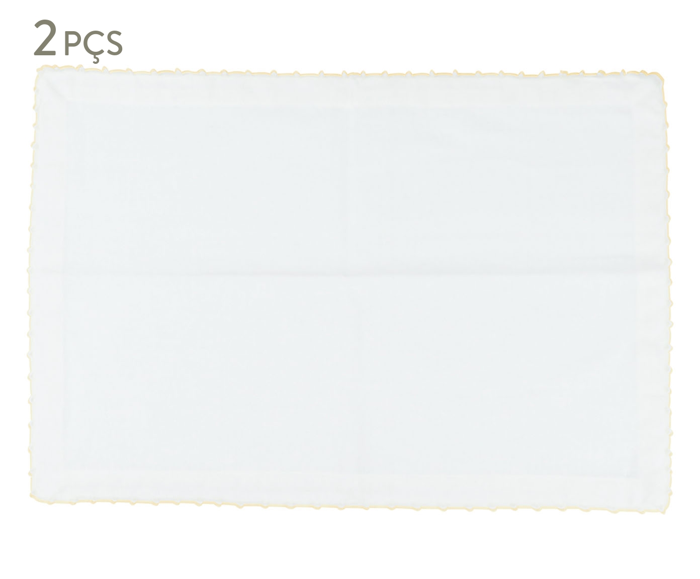 Jogo Americano Cotton Branco - image 0