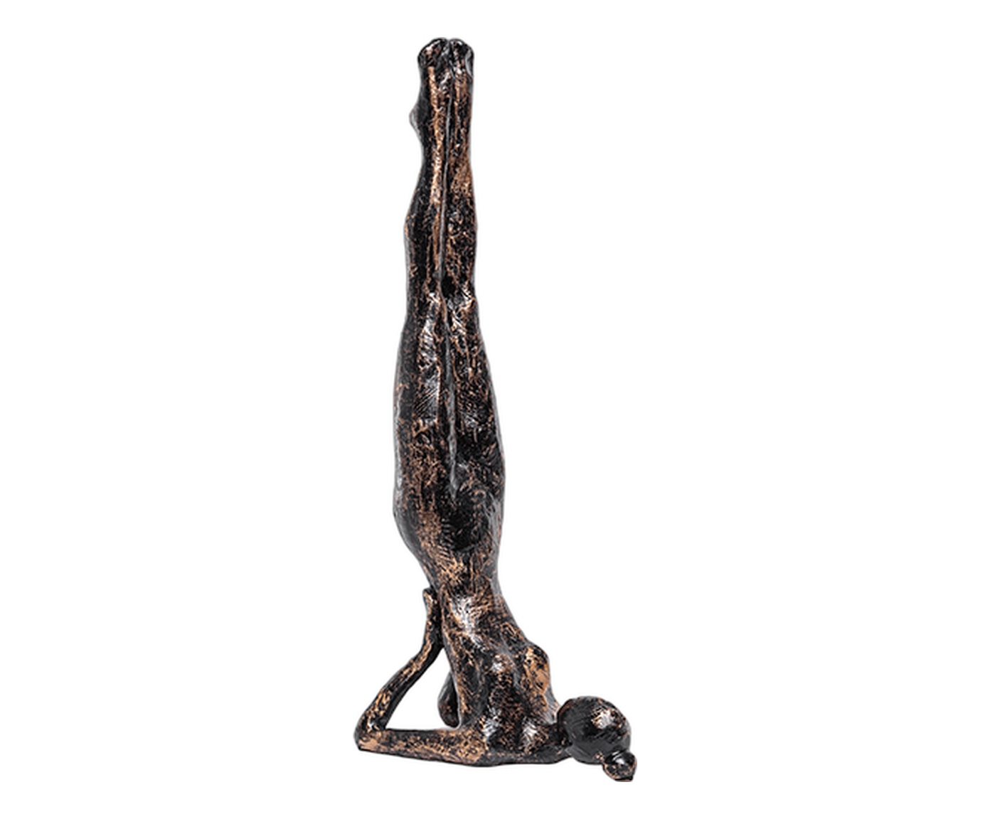 Escultura Yoga Maos Atras Preta image number 1