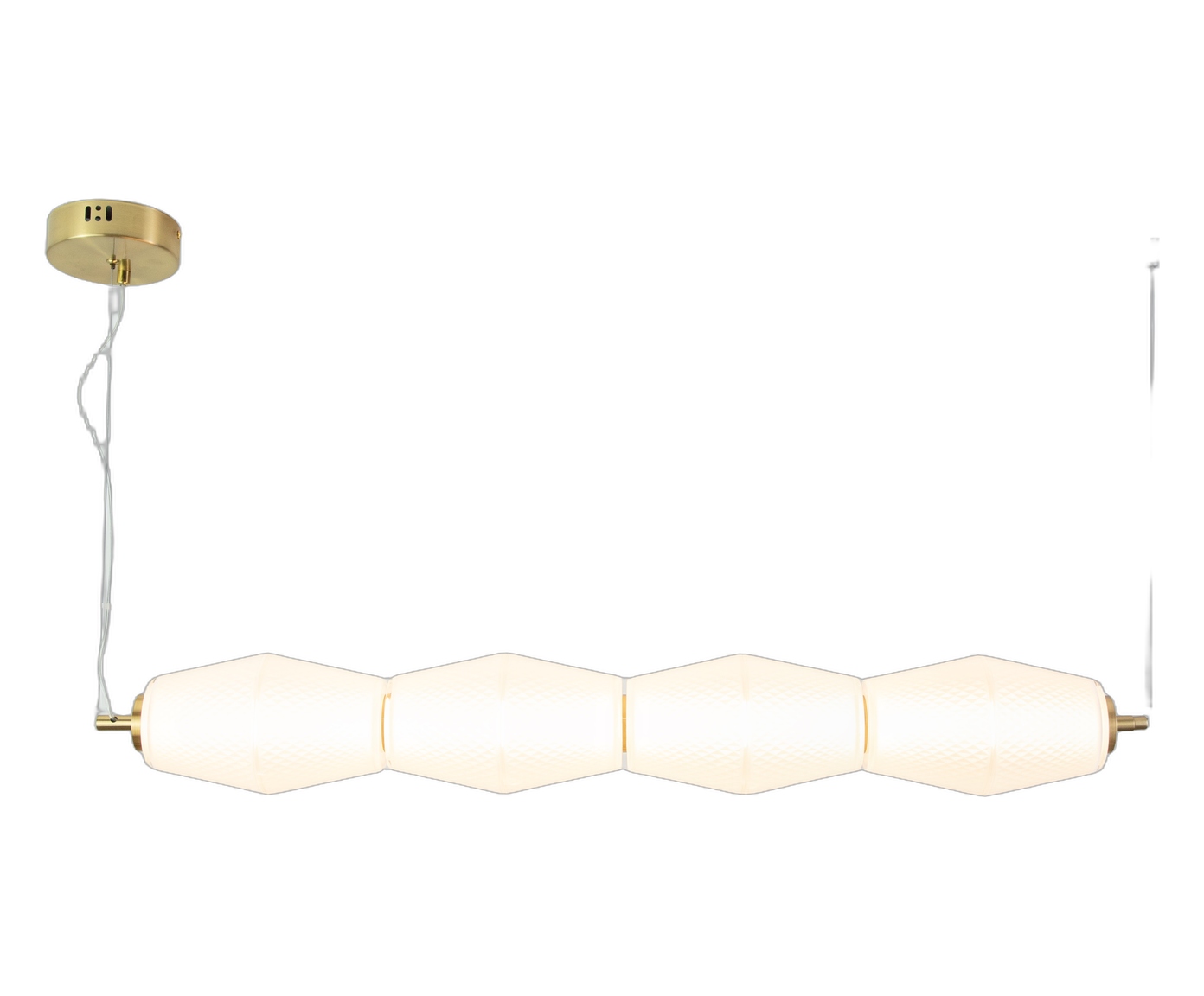 Pendente Artro Transparente e Dourado image number 0