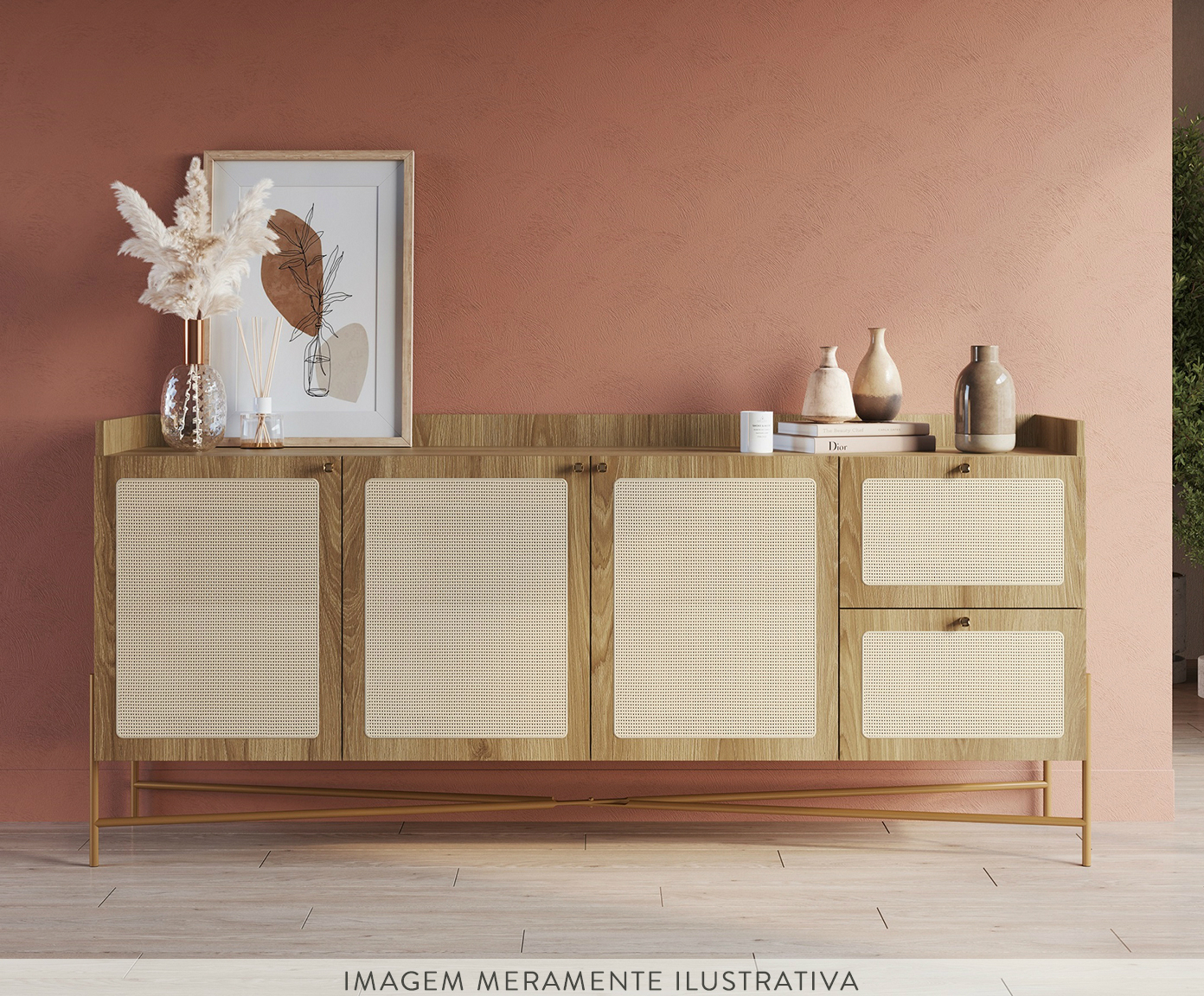 Buffet Industrial Hanover e Dourado image number 8