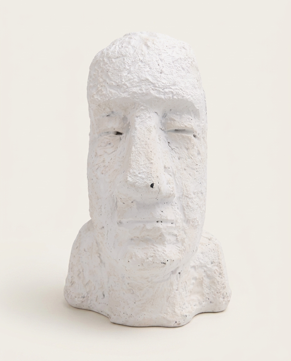 Escultura em Resina Rosto Branca - image 1