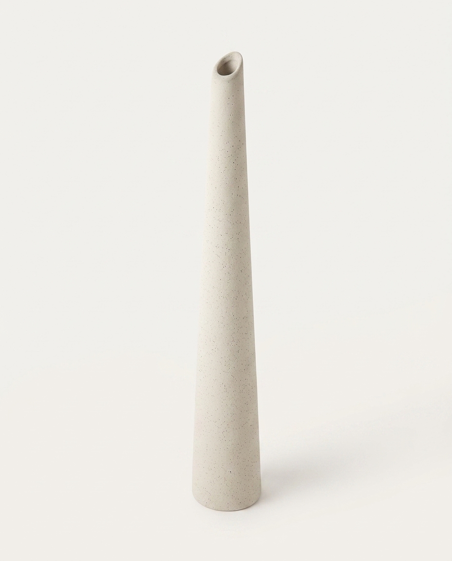 Vaso em Cer&acirc;mica Bastet I - Off White image number 6