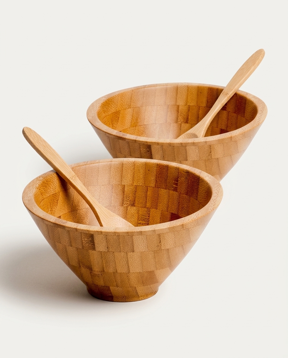 Jogo para Salada em Bambu Amaro - image 0