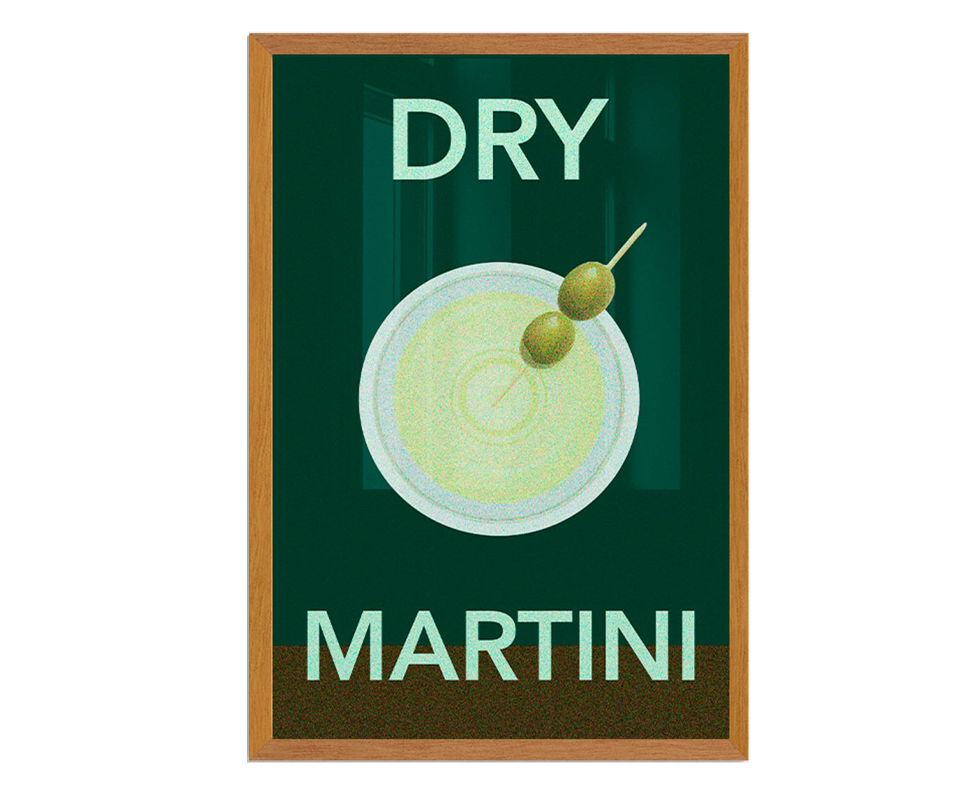 Quadro Dry Martini com Moldura em Madeira - image 0