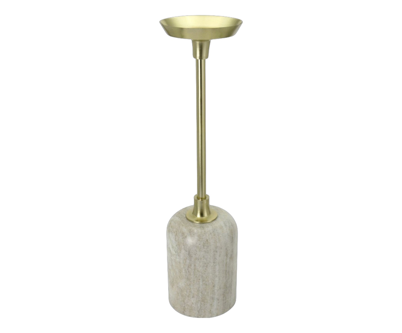 Candelabro Candela Cinza e dourado image number 0