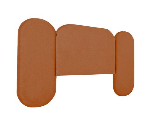 Cabeceira em Boucle Aveludado Arco Embrace Terracota image number 2