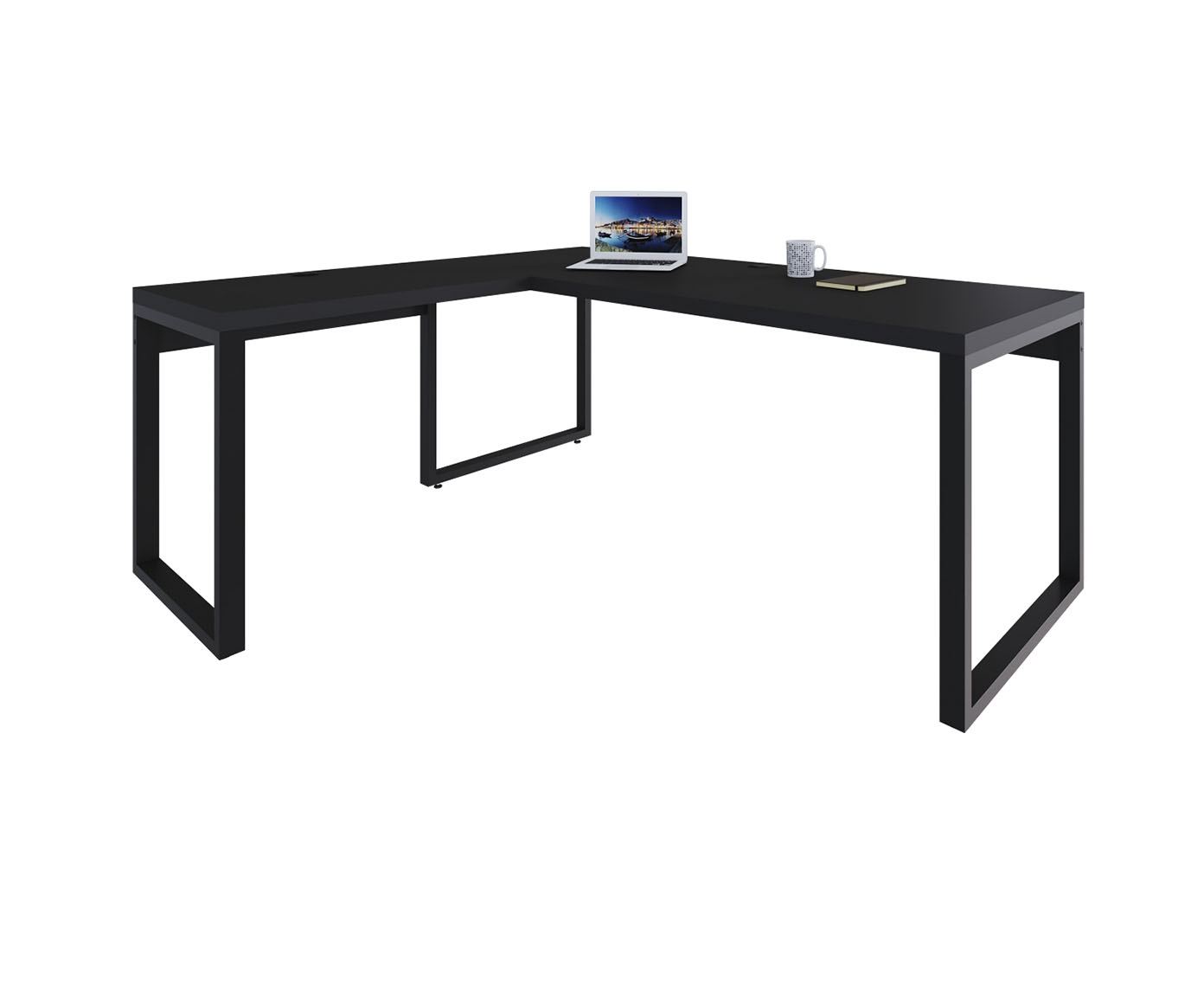 Mesa em L Yon Presidente  Preto image number 3