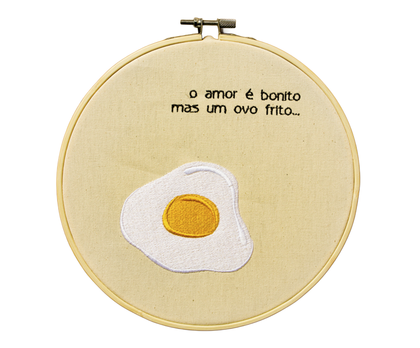 Bordado Decorativo "Ovo Frito" image number 0