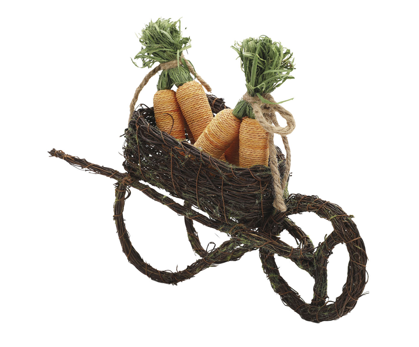 Carriola Decorativo com Cenouras Rustic image number 0