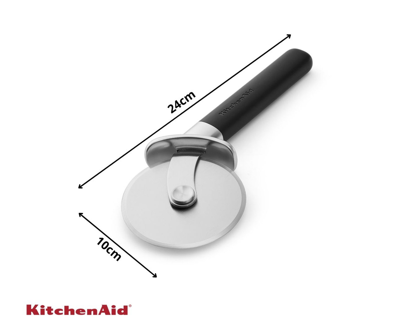Cortador de Pizza Profissional em Inox Kitchenaid Preto - image 1