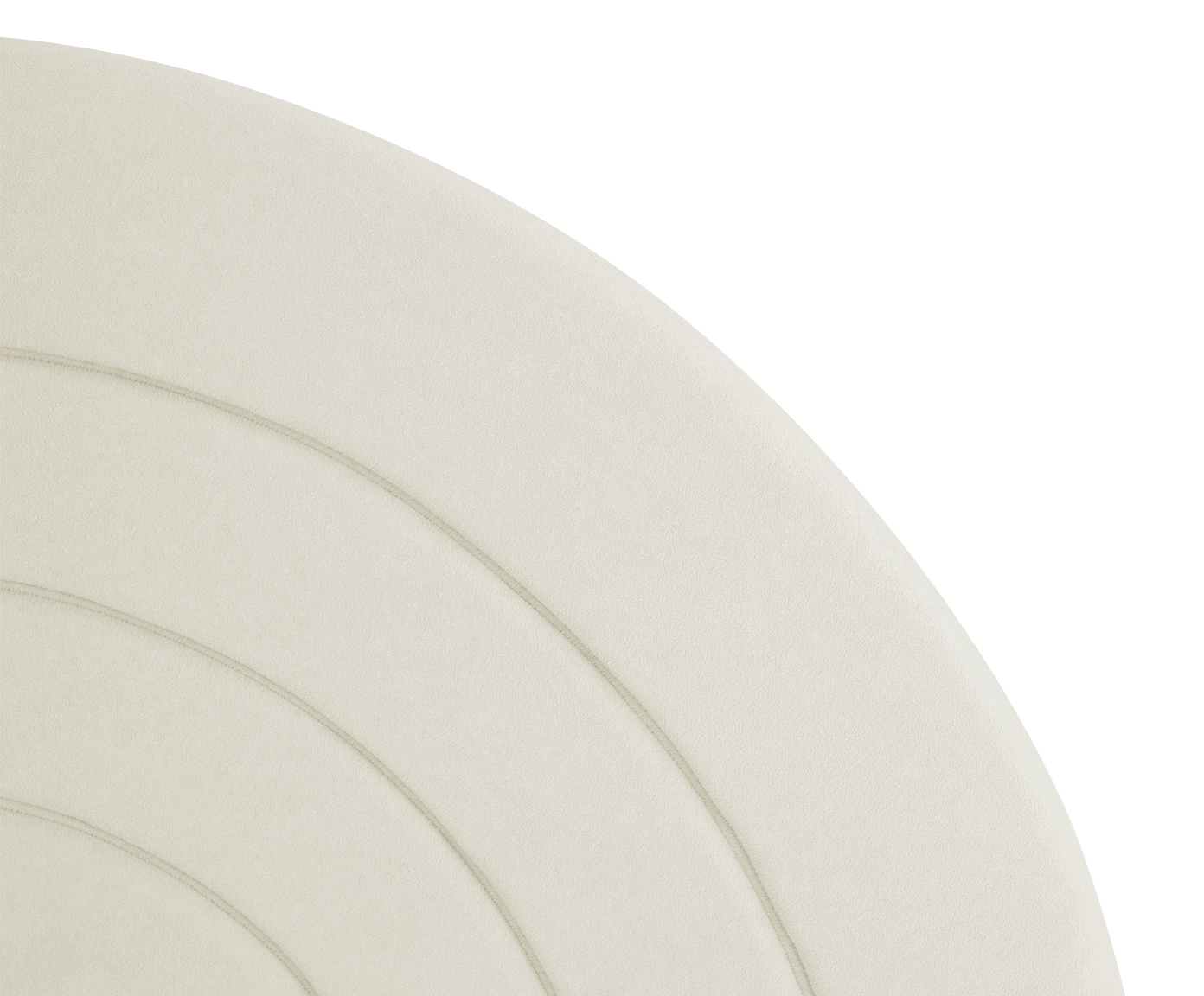 Cabeceira em Boucle Aveludado Arco Off White image number 4