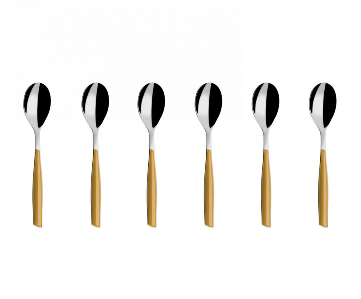 Jogo de Colheres para Caf&eacute; Glamour Dourado - image 1