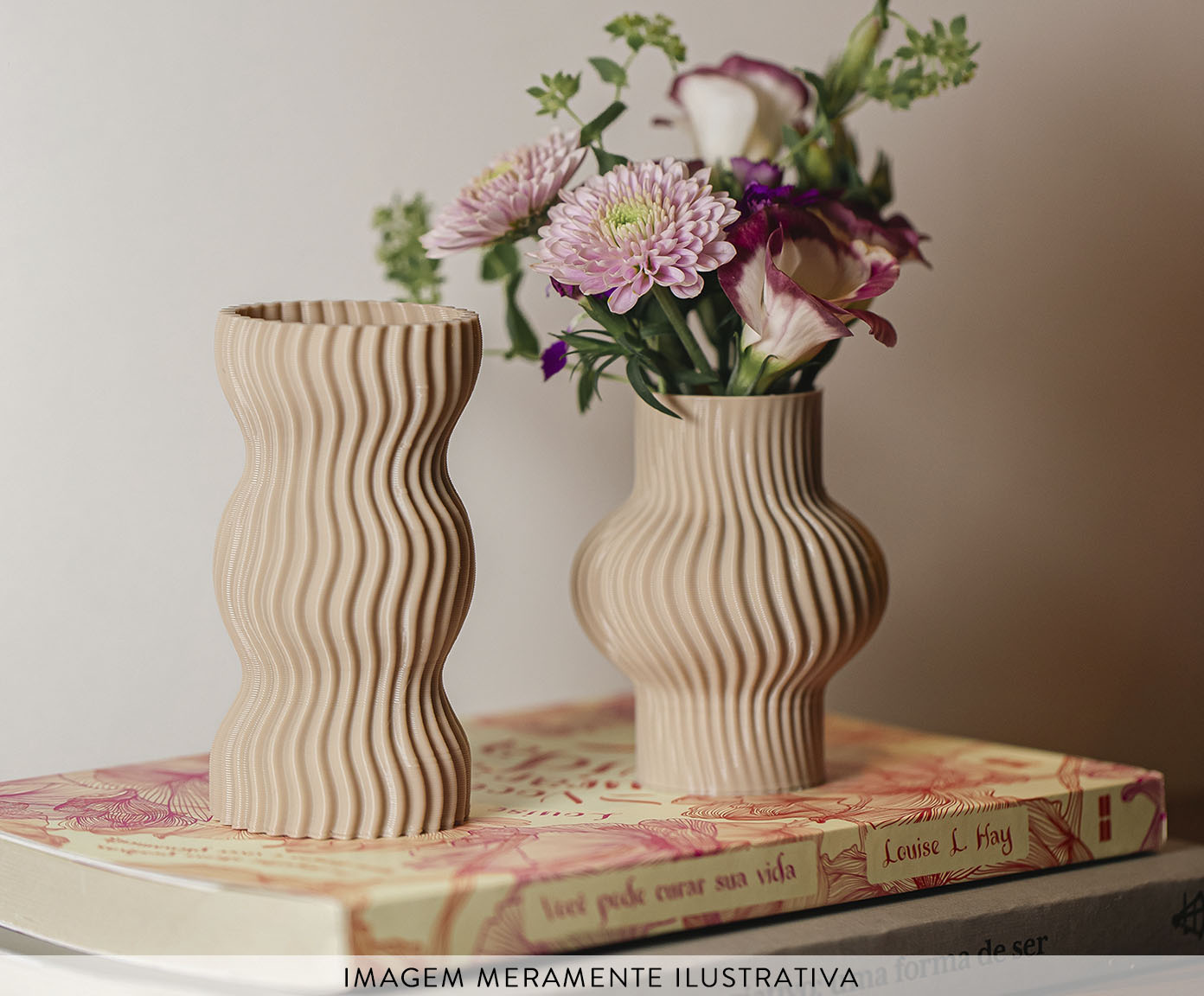 Mini Vaso Onda 3 Areia image number 6