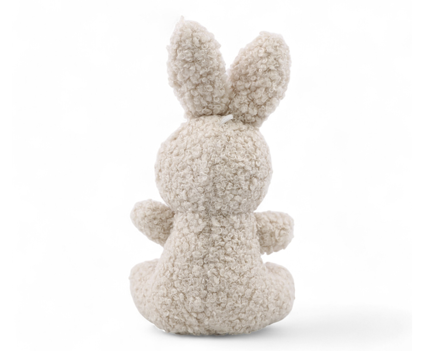 Coelho Pelucia com La&ccedil;o Xadrez Branco image number 1