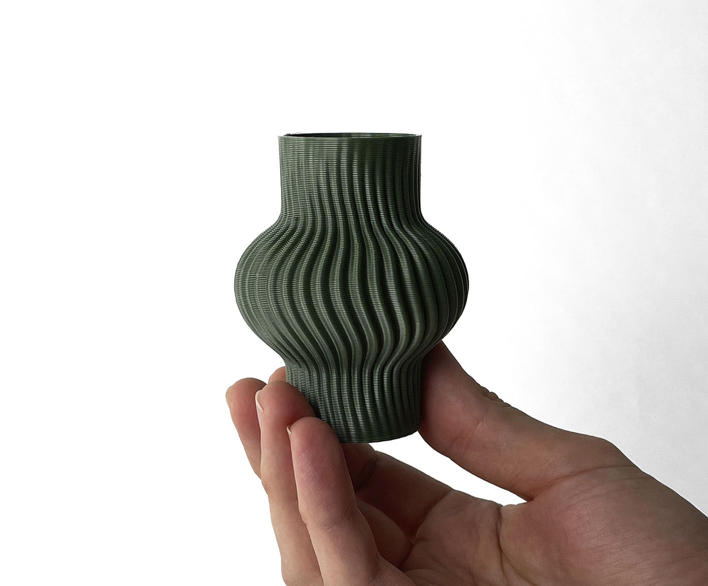 Mini Vaso Onda 1 Verde image number 2
