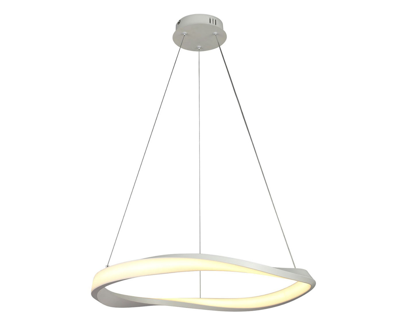 Pendente em Led 24W Mobius Branco image number 0