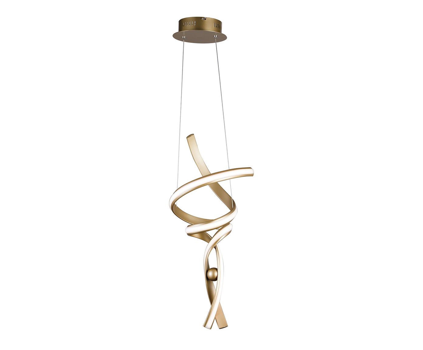 Pendente 30W Fluire Dourado image number 0